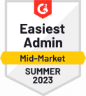 G2 2023 Easiest Admin Badge G2 2023 badge amministratore più semplice