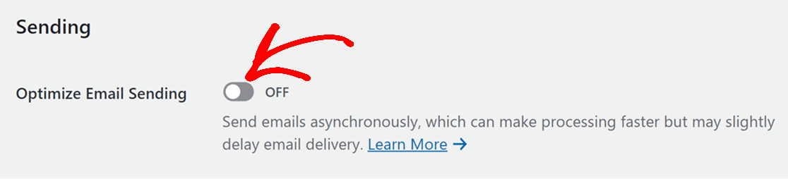 optimize-email-sending-off-position - WPForms Optimieren Sie den E-Mail-Versand