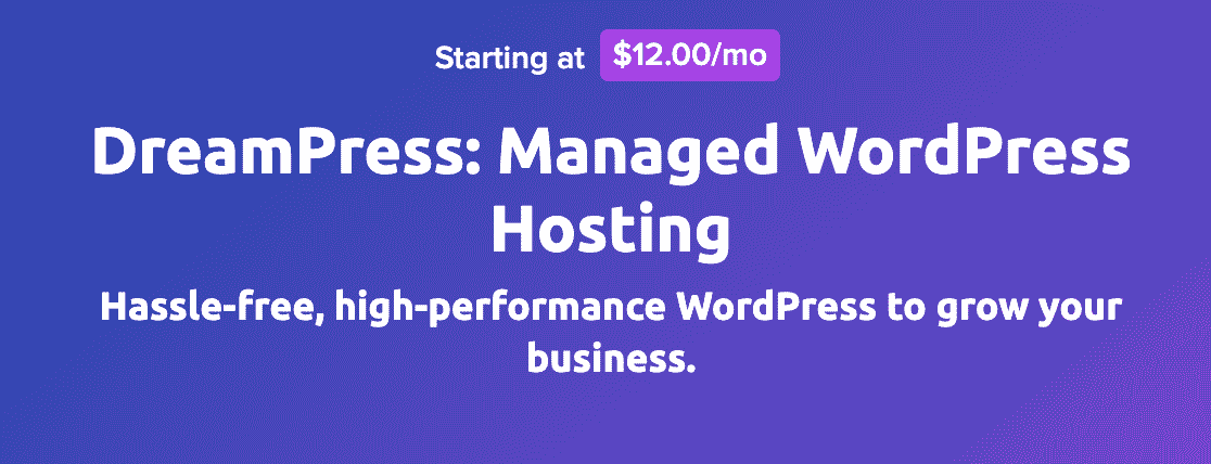 DreamPress by DreamHost - WPForms Hébergement WordPress géré DreamPress par DreamHost