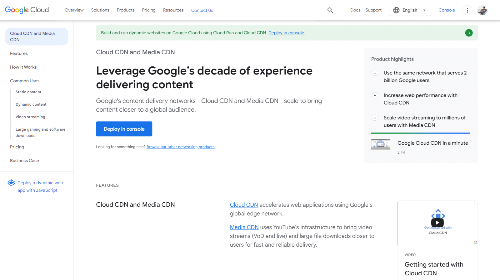 Google Cloud CDN the google cloud cdn lp