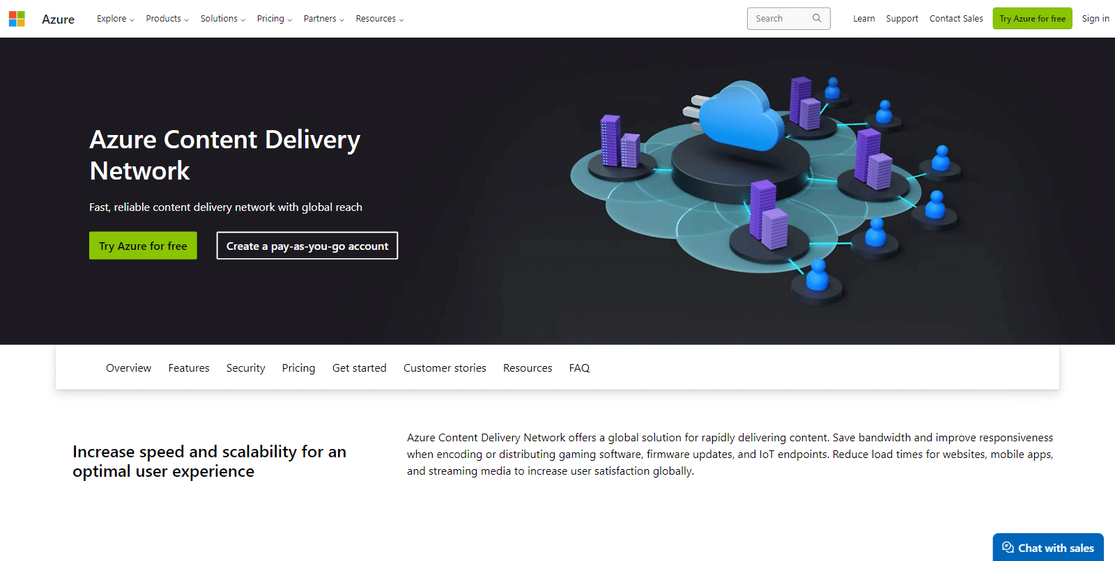 Microsoft Azure CDN the microsoft azure cdn lp