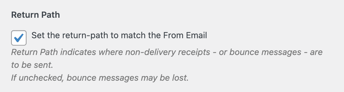Paramétrage du chemin de retour dans WP Mail SMTP