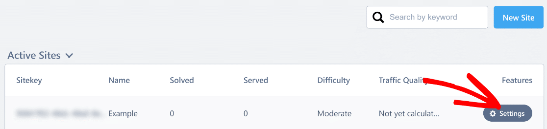 Active Sites Settings - WPForms アクティブサイトの設定