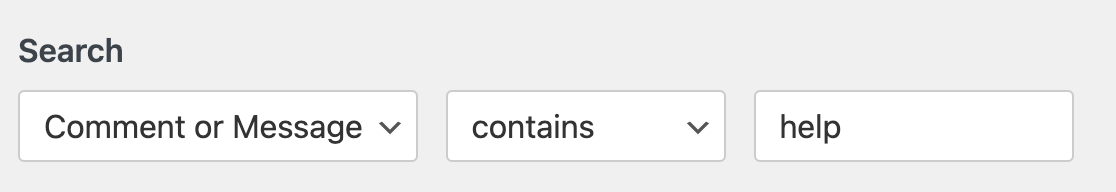 export-entries-search - WPForms Utilisation de la fonctionnalité de recherche pour filtrer les entrées à exporter