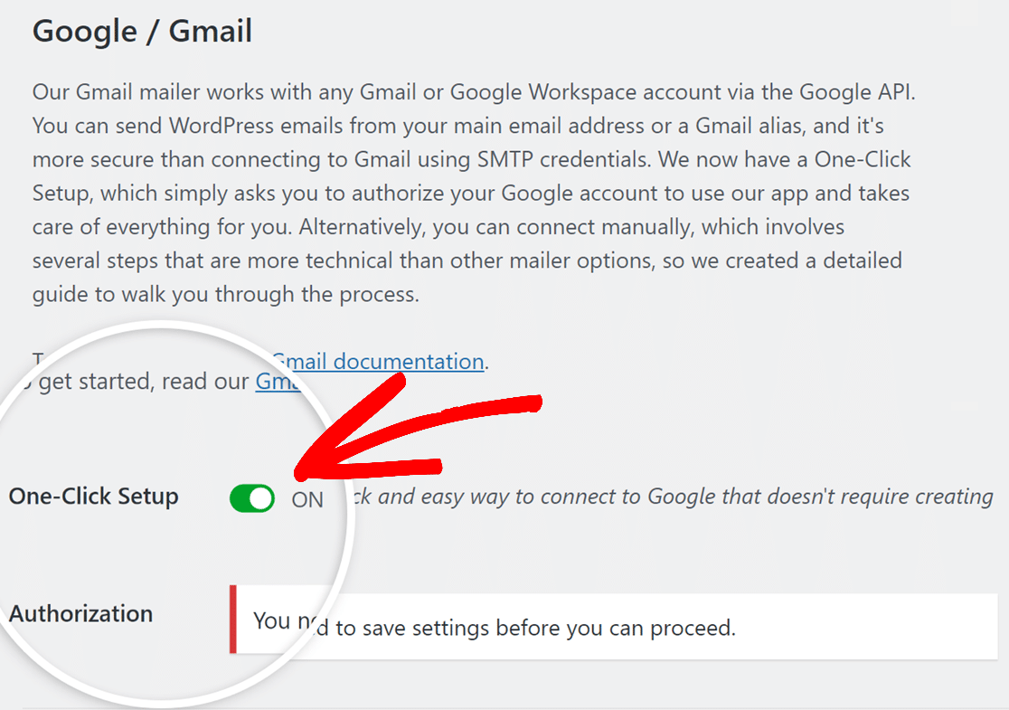 One-Click-Setup Gmail Mailer configuração do correio do gmail com um clique