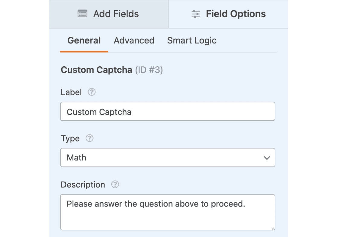 Custom Captcha Example - WPForms WPFormsのカスタムCaptchaフィールド