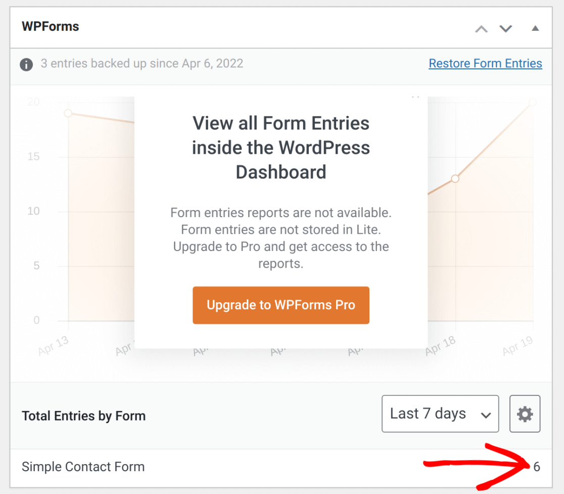 lite-connect-entries-in-dashboard - WPForms Entrées sauvegardées dans le tableau de bord
