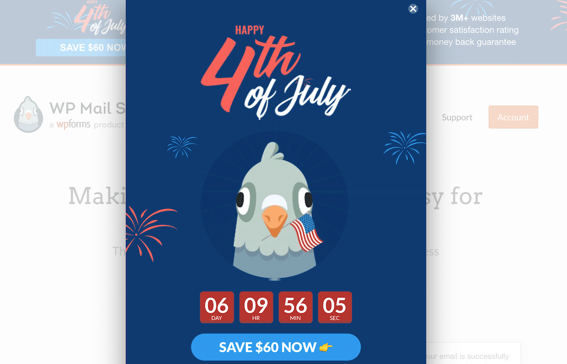 OM Popup Page - WPForms Uma oferta pop-up criada com o OptinMonster