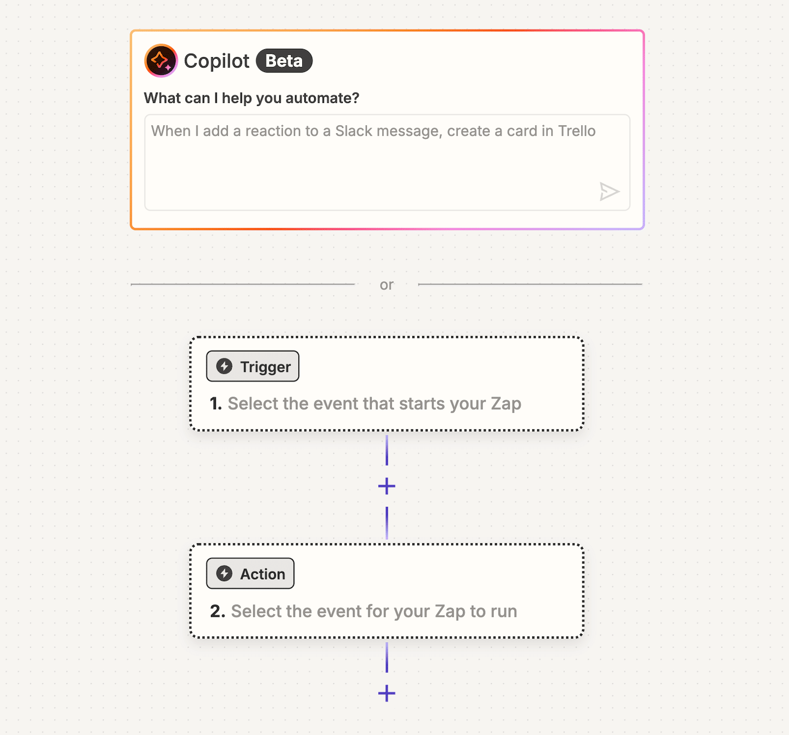 Create-a-Zap - WPForms Créez votre Zap.