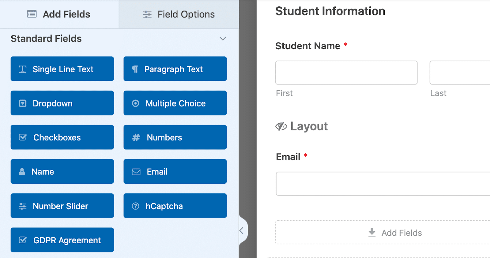 RegistrationFormBuilder - WPForms Constructeur de formulaires d'inscription pour les étudiants