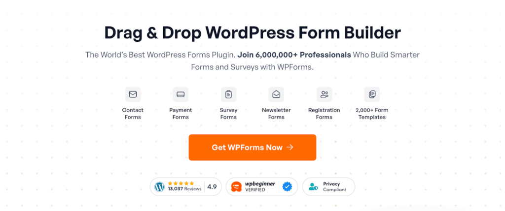 WPForms Homepage - WPForms WPFormsホームページへの移動