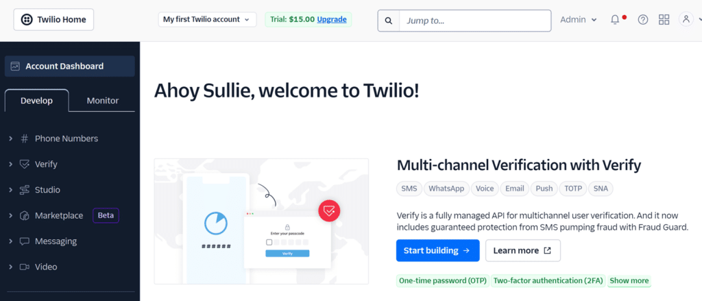 twilio-dashboard - WPForms Painel de controlo do Twilio