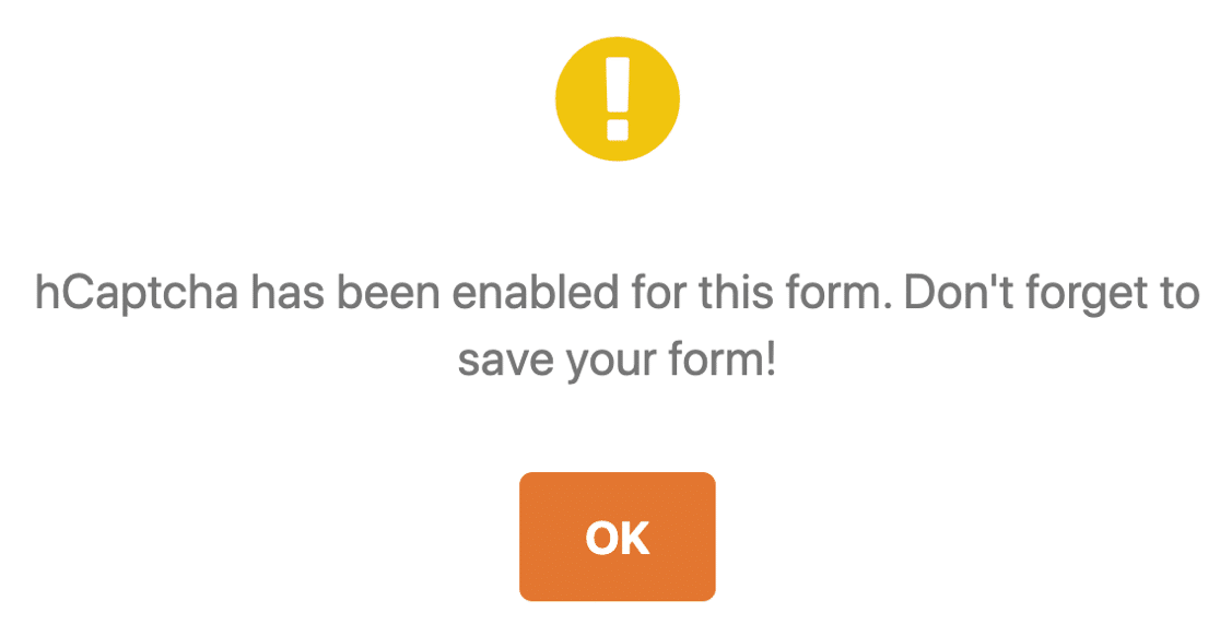 hCaptcha enabled to stop contact form spam - WPForms hCaptchaを有効にしてコンタクトフォームのスパムを防ぐ
