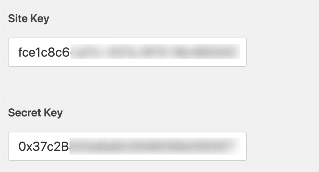 WPForms hCaptcha keys - WPForms WPFormsのhCaptchaキー
